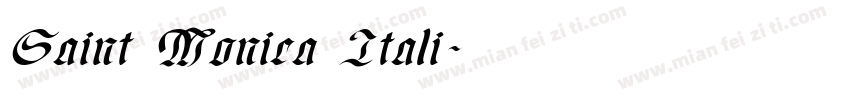 Saint Monica Itali字体转换